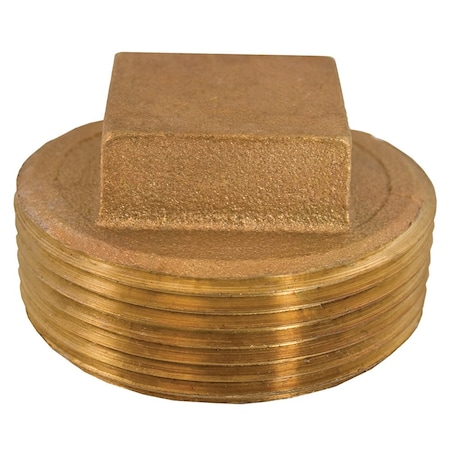 Jones Stephens 2in. Bronze Cored Plug with Square Head B74289LF